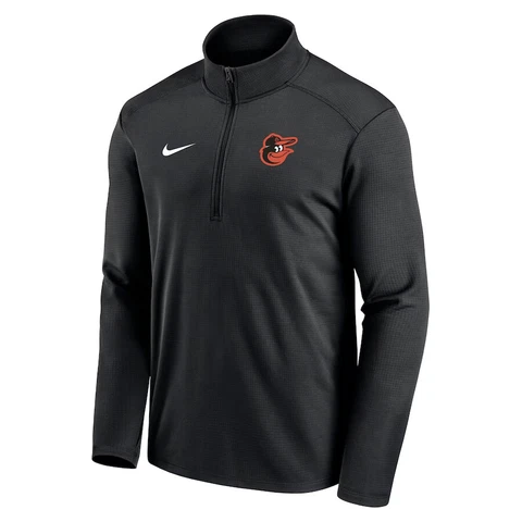 NEW Baltimore Orioles Men's Nike Agility Pacer Performance Half-Zip Jacket MLB Cover