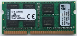 KTH-X3CL/8GB Kingston 8GB PC3-12800 DDR3-1600MHz 204-Pin SoDimm - Picture 1 of 2
