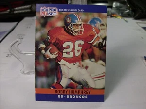 1990 Pro Set Football #91 - Bobby Humphrey - Denver Broncos  90-625 - Picture 1 of 2