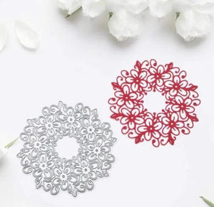 Flower Circle Metal Cutting Die Stencil DIY Paper Card Scrapbooking Making UK - Picture 1 of 5