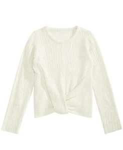 Epic Threads Big Kid Girls Wrap Front Sweater Size L Color Holiday Ivory - Picture 1 of 1