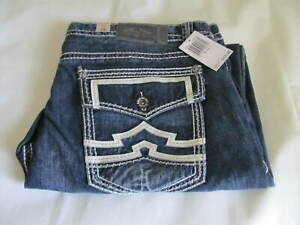 NWT Antique Rivet Regiment Straight Men's Jeans Size 40/32 Flap Pockets