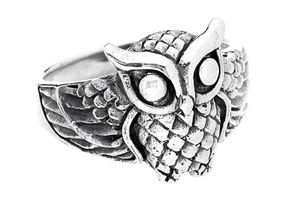 Eulen Ring Amira 925er Silber Symbol Schmuck NEU - Picture 1 of 1