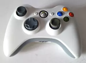 Manette Officielle Microsoft XBOX 360 Blanche - Sans Fil - Bild 1 von 6