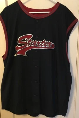 Vintage Starter Shirt Men’s XL Sleeveless Black Button Up 90s NWT - Image 1 of 4