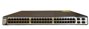 Cisco WS-C3750-48TS-S 48-Port 10/100 Quad 1Gbe SFP Managed Stackable Switch - Picture 1 of 8