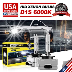 2PCS NEW OEM D1S 6000K 85410 85415 66140 66144 HID XENON HEADLIGHT BULBS SET - Picture 1 of 12