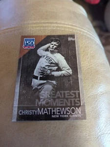 2019 Topps Greatest Moments Christy Mathewson #GM-14 HOF - Picture 1 of 2