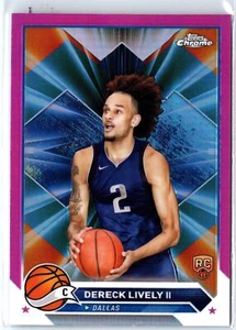 2023-24 Topps Chrome #92 Dereck Lively II Magenta Refractors - Picture 1 of 2