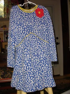 Emily Rose Girls' Blue & White Dress with Rose Applique Size 8 - Picture 1 of 4