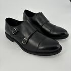 NIP Asos Truffle Collection Formal Monk Shoes Black 2 Buckle Size US 10/UK 9