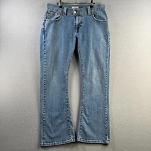 Levis Jeans Womens 14 (Fits 36x31) Blue Denim Low Rise Flare Vintage Y2K - Picture 1 of 23