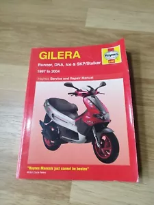 Gilera Runner, DNA, Ice and Stalker Scooters Service and Repair Manual: 1997 to - Picture 1 of 1