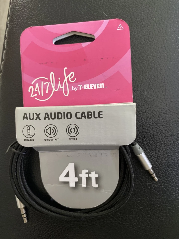 Cable auxiliar de audio auxiliar de 3,5 mm macho a macho para coche, PC, teléfonos, iPad Foto 1 de 1