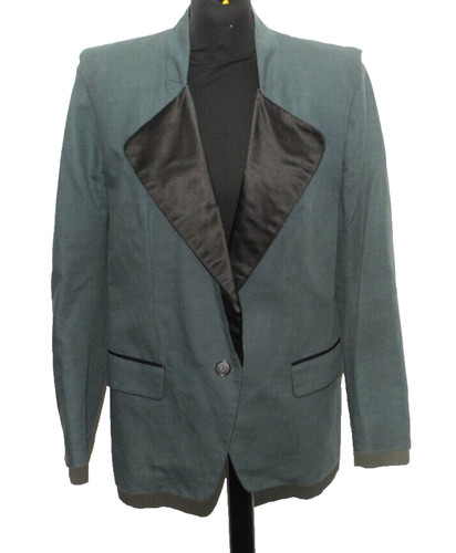 BEAUTIFUL WOMEN'S ISABEL MARANT COTTON LINEN GREEN JACKET BLAZER SIZE 40''