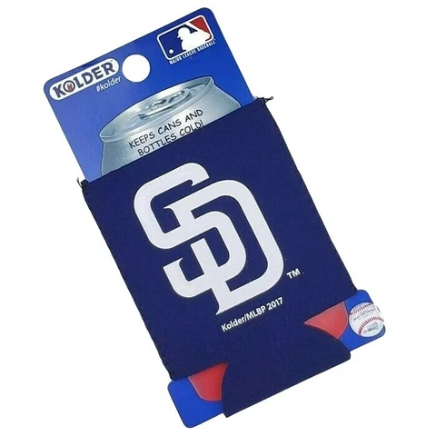 San Diego Padres Can Sleeve Neoprene Insulated Blue White Logo MLB Baseball Cover
