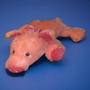 23" Dan Dee Collectors Choice Floppy Pink Pig Laying Down Stuffed Plush - Picture 1 of 5
