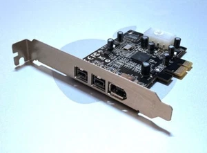 Adaptador de tarjeta PCIe Firewire 800 1394b+a de 3 puertos Apple Mac Pro 1,1-5,1 7,1 *Sonoma - Imagen 1 de 5