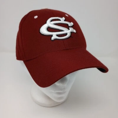 USC Gamecocks Cocks Zephyr Size 7 Fitted Red Wool Blend Baseball Cap Hat - Image 1 of 4