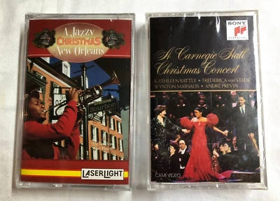 Vintage Christmas Cassettes - Carnegie Hall Christmas & A Jazzy Christmas in N.O - Image 1 of 4