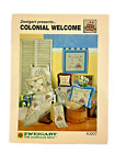 Zweigart Colonial Welcome Cross Stitch Patterns Afghan Pillow Cover Bell Pull