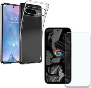 Pour GOOGLE PIXEL 9 VERRE TREMPÉ + COQUE TPU GEL PROTECTION ANTICHOC INTEGRAL - Photo 1 sur 11