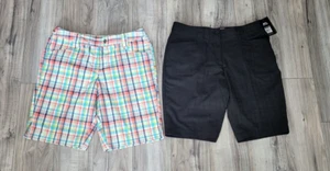 Pantalones cortos de golf para mujer Slazenger & Callaway HIGHFIELD a cuadros negros y blancos 8 nuevos con etiquetas - Imagen 1 de 6