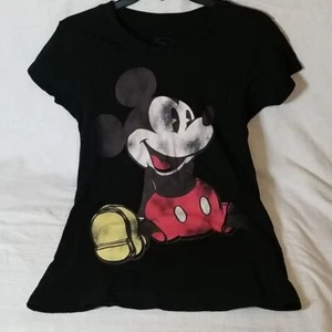 Camiseta Disney Mickey Mouse negra envejecida S/S - Imagen 1 de 6