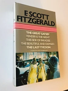 F Scott Fitzgerald - 5 Novels - Gatsby/Tender/Paradise/Tycoon/Damned - Foto 1 di 1