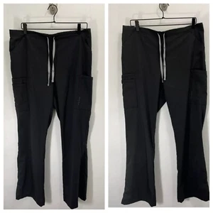 WonderWink Womens Scrub Pants Large Black Modern Fit - Picture 1 of 6
