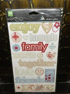 Making Memories Chipboard Alpha Sticker Chelseas Place Alphabet Letter Scrapbook - Picture 1 of 2