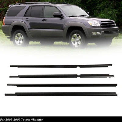 Fit For Toyota 4Runner 2003-2009 Outer Window Weatherstrip Molding Trim Seals - Image 1 of 4