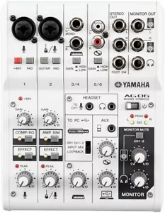 YAMAHA Webcasting Mixer Audio Interface 6 Channels AG06 CAG06 - Picture 1 of 9