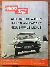 Auto Motor Sport 05/62 BMW 700,Volvo P 1800,Importwagen 62,Alfa Giulietta Spider