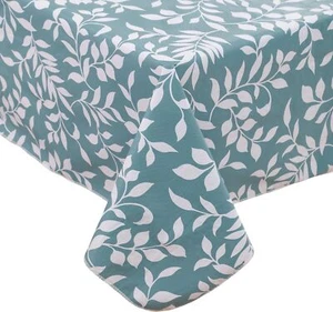 Vinyl Tablecloth With Flannel Backed Waterproof Oilproof Pvc Table Cloth Wipeabl - Picture 1 of 2