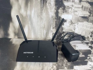 NETGEAR R6120 UK AC1200 Dual-Band Wi-Fi Router PSU and LAN Cable 300+900 Mbps - Picture 1 of 2