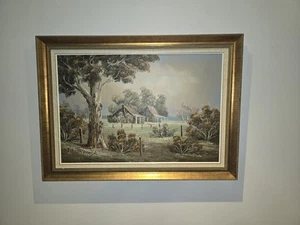 Australian Bush Original Oil Painting - V. Schalkwyk , Collectors Peice - Picture 1 of 15