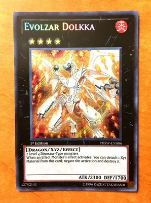 Yugioh Evolzar Dolkka 1st Edition PHSW-EN043 Vintage Secret Rare NM-M - Image 1 of 2