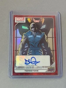 Tombstone Refractor Auto 2023 Marvel Platinum Upper Deck Daniel Way Spider-Man - Picture 1 of 2
