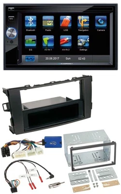 Blaupunkt 2DIN Bluetooth TMC USB Lenkrad SD Navigation für Toyota Auris 2011-201 - Bild 1 von 4