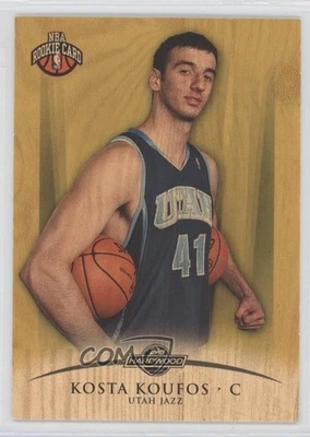 2008-09 Topps Hardwood Maple Wood /175 Kosta Koufos (Posing) #121 Rookie RC - Image 1 of 2