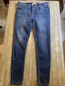 Pantalones de mezclilla Angel’s Forever Young Everflex curvilíneos de tiro alto azules talla 12 para mujer - Imagen 1 de 5