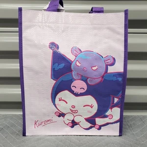 KUROMI Small Reusable Grocery Shopping Tote Bag SANRIO Daiso Limited Release - Picture 1 of 13
