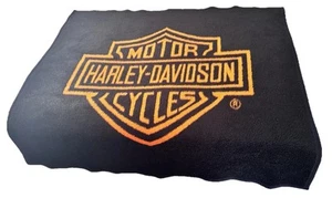 Manta polar negra naranja Harley Davidson BIEDERLACK 49,5”x 53” EE. UU. - Imagen 1 de 9