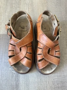 Vintage Dr. Martens 8255 Made in England Brown Leather Fisherman Sandals US7 UK6 - Bild 1 von 18