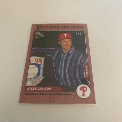 2020 Topps Now Turn Back the Clock #96 Steve Carlton Philadelphia Phillies 7/7 - Image 1 of 3
