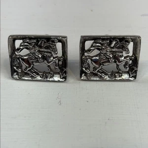 Gemelli cavaliere cavaliere equitazione vintage - Foto 1 di 3