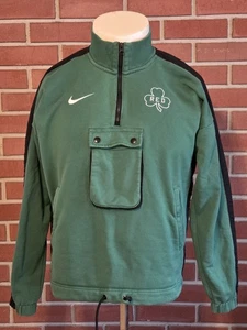 Nike NBA 75 Boston Ma Celtics Red Auerbach Zip Pullover Sweatshirt Mens Medium - Picture 1 of 15