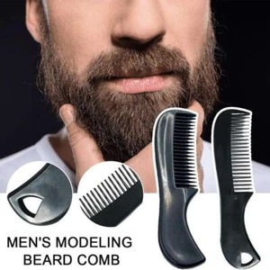 Men's Beard Modelling Styling Comb Plastic Mini Portable Buckle> Comb Z1Q5 - Picture 1 of 10