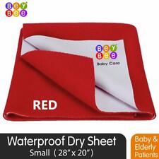 Bey Bee Premium Quick Dry Mattress Protector Baby Sheet - Small (Red) Free Ship